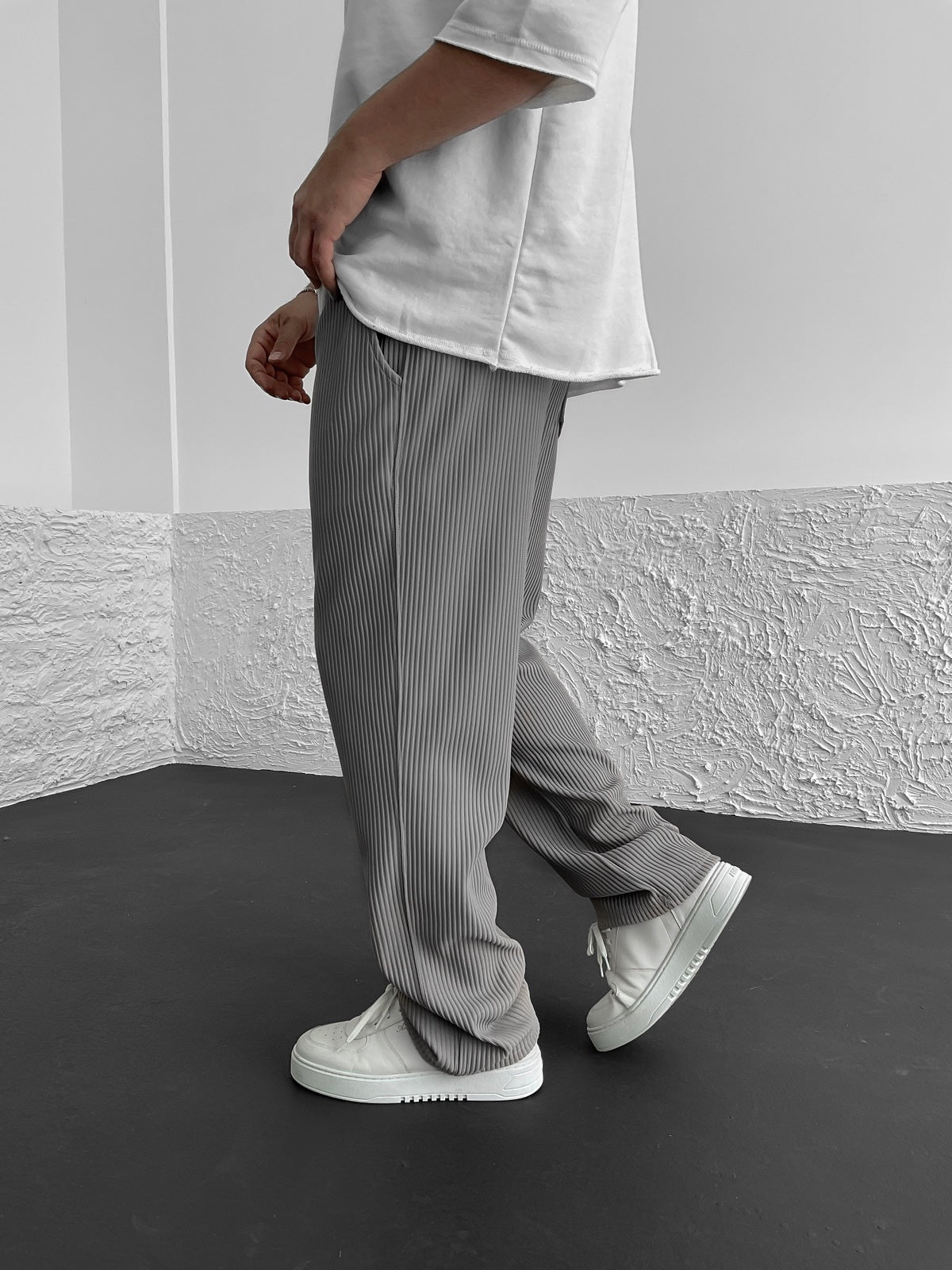 Manuel™ - Ribbed Spandex Trousers