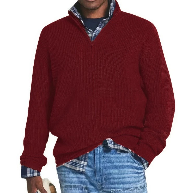 Finn™ | Knitted Sweater with Zipper