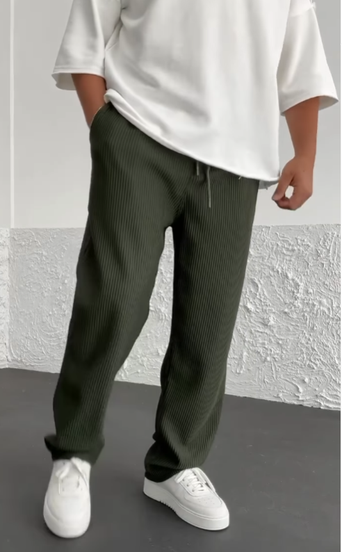 Manuel™ - Ribbed Spandex Trousers