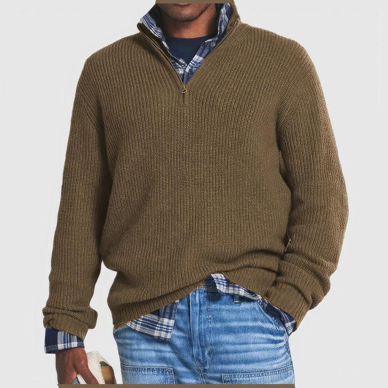 Finn™ | Knitted Sweater with Zipper